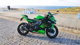 Kawasaki Ninja Zx4RR 💚👽 Coldstart and JPA Headlight and Signals opening sequence