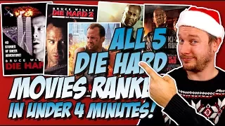 All 5 Die Hard Movies Ranked Worst to Best in Under 4 Minutes