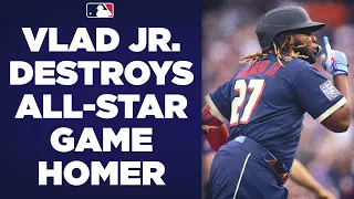 Vladimir Guerrero Jr. DESTROYS All-Star Game homer while Fernando Tatis Jr. is mic'd up!