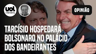 Tarcísio vai hospedar Bolsonaro no Palácio dos Bandeirantes após alta no hospital, diz jornal