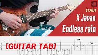 [TAB + INST.] X Japan - Endless rain Guitar solo