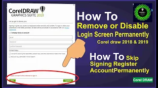 How to remove and disable #coreldraw  login screen Permanently how to Remove coreldraw x8 login 2024