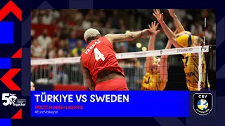 Türkiye vs. Sweden | Match Highlights | CEV EuroVolley 2023 Women