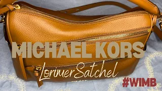 #MichaelKors Lorimer satchel| A great everyday carry! #whatsinmypurse #wimb #pursecollection #mkbags