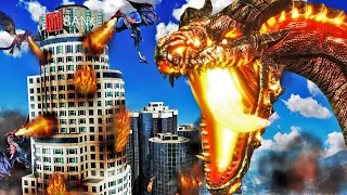 There is a DRAGON INVASION in GTA 5 (Mods)