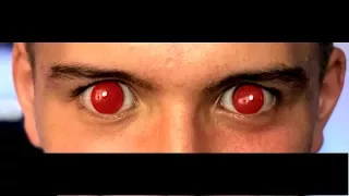 Creepy HALLOWEEN CONTACT LENSES (FIRST TIME) - testing quick halloween coloured contacts costume