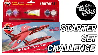 Building an Airfix Red Arrows Gnat 1/72 with basic equipment - Starter Set Challenge