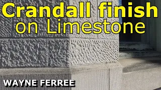 How to carve a Crandall finish on a limestone surface.