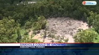 Sinkhole in Assumption Parish may be growing