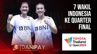 7 Wakil Ina Lolos QF | Thailand Open 2024 R16 | Live Badminton Comentary #danipay