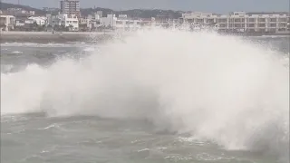 Super Typhoon impacting Japan in 2022's strongest storm