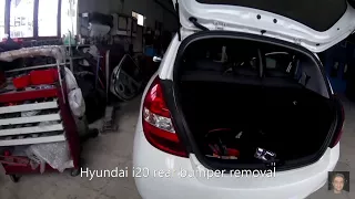 Hyundai i20  (2008–2014) rear bumper removal