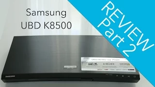 Samsung UBD K8500 Blu-ray Player Review Part 2