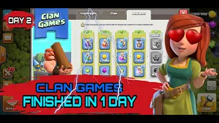 Complete Clan Games Fast - A Guide to Extra Rewards | DAY 2 | (Clash of Clans)