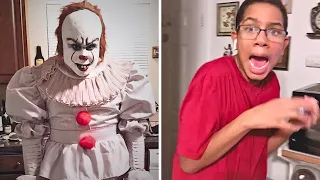Try putting on a clown mask after they've seen IT! | Funny Pranks and Scare Cam That Make You Day!