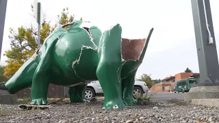 Billings Sinclair dinosaur statue destroyed after multiple thefts