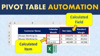 Pivot Table Automation with Calculated Field and Calculated Item (When and How to Use Each)