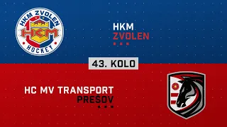 43.kolo HKM Zvolen - HC MV Transport Prešov HIGHLIGHTS