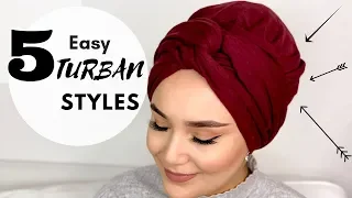 5 Easy Turban Styles for Everyday Life I Pashmina I 5 kolay günlük türban modeli