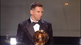 LEO MESSI WINS 7TH BALLON D'OR (BALLON D'OR 2021) 7️⃣ 🏆