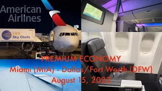 TRIP REPORT - American Airlines PREMIUM ECONOMY: Miami to Dallas/Fort Worth August 15, 2023