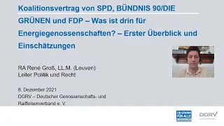 Koalitionsvertrag der Ampelparteien: Was ist drin für Energiegenossenschaften?