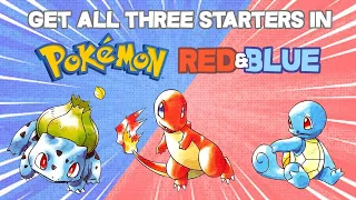 How to Get All 3 Starters | Pokémon Red & Blue Pre-Playthrough #1