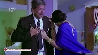 Dr. Vishnuvardhan Gets Emotional When Son Quits Home | Lion Jagapathi Rao Kannada Movie Scene