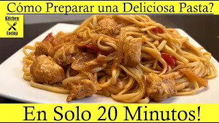 Delicious Pasta with Chicken and Vegetables in Just 20 Minutes!