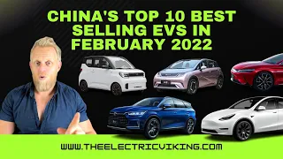 China's TOP 10 BEST selling EVs in February 2022