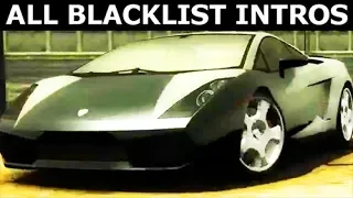 Need For Speed: Most Wanted - All Blacklist Race Entering Intros (NFS MW 2005)