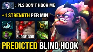 INSANE HOOK GOD Bullying Everyone From Offlane +1 Heap Per Min with Predicted Blind Hook Pudge DotA