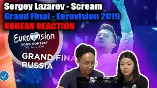 Korean Reaction to Sergey Lazarev - Scream - Grand Final - Eurovision 2019