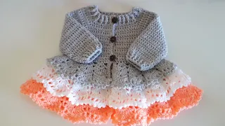 Crochet #25 How to crochet a layered cardigan PART2