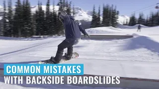 Live Coaching: Common Mistakes With Backside Boardslides