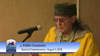 August 1, 2018 General Meeting - Curry County Board of Commissioners