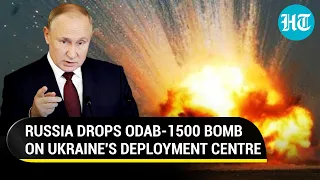 Russia's 'Pinpoint Airstrike Kills' 300 Ukrainian Troops; ODAB-1500 Bomb Decimates Deployment Centre