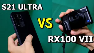Samsung S21 Ultra VS Sony RX100 VII Camera Comparisons & Tests