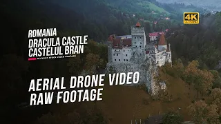 Dracula Castle Transylvania | Castelul Bran Romania | Aerial Drone Video Footage | ID Code: D0008