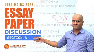 UPSC MAINS 2023 Essay Paper Discussion (Section-A) | Vajiram and Ravi