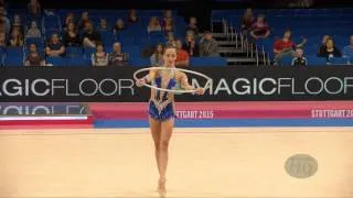 Neta RIVKIN (ISR) 2015 Rhythmic Worlds Stuttgart - Qualifications Hoop