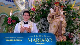 Quarta-Feira: Mistérios Gloriosos | Terço Mariano com @PadreManzottiOficial | 10/04/24