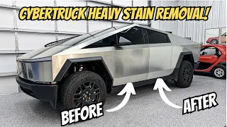 Cybertruck Heavy Staining - How To Remove “Rust,” Water Spots, Bug Stains, & Tarnish