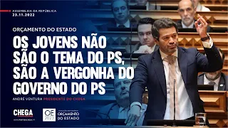 Os jovens não são o tema do PS, são a vergonha do governo PS