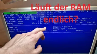 Gaming PC aus 2007 (Intel) | RAM läuft endlich! Wie führe ich MemTest86 aus? - Anleitung Teil 4