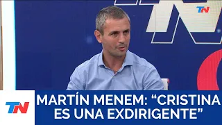 "Cristina es una exdirigente", Martín Menem, presidente de la Cámara de Diputados