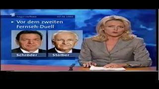 Tagesschau vom 07.09.2002 (Bundestagswahlkampf Schröder/Stoiber)