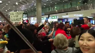 27.11.19 Встреча Димаша Кудайбергена Аэропорт Пулково Meeting Dimash Kudaibergen at Pulkovo Airport