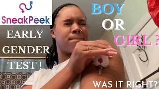 SNEAK PEEK EARLY GENDER TEST FULL REVIEW at 13 weeks! Was It Right?? | First baby