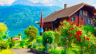 Beautiful Switzerland🇨🇭Walking In Swiss Village Brienz _ Top Travel Destion